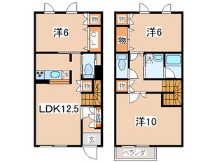 天昌寺前 徒歩7分 1-2階の物件間取画像